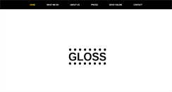 Desktop Screenshot of glossbeautybar.ie